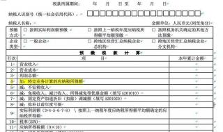 所得税季度申报表